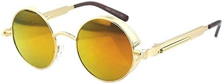 C65STEAMPUNK Steampunk European and American punk retro personality reflective sunglasses sunglasses for men and women