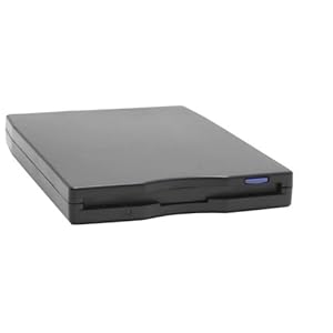 NEXARK SABRENT External USB 1.44 MB 2x Floppy Disk Drive SBT-UFDB (Black)