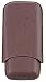 Simran FK-369-ILC Ajmer Dark Brown Ostrich Skin Italian Leather 3 Finger Cigar Case