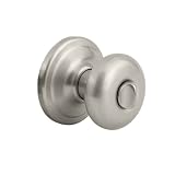 Kwikset 730J 15 CP Juno Bed/Bath Knob, Satin Nickel