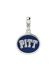 Pittsburgh PITT Panthers Collegiate Drop Charm Fits Most European Style Bracelets Including, Chamilia, Kera, Troll and More. High Quality Drop in Stock for Fast Shipping.