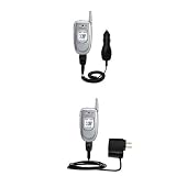 Essential Kit for the Samsung SPH-A680 - includes Car and Wall Charger with Rapid Charge Technology - Gomadic Brand w/ TipExchange Technology