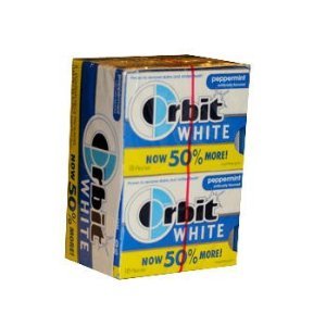 Image of Orbit White Peppermint - 8 packs of 18 pieces 144 total pieces