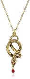 Shameless Jewelry Animal Attraction Antiqued Gold-Tone Snake Necklace