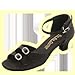 OPEN TOE, 2 ADJUSTABLE WIDTH BUCKLES W/ RHINESTONES, LOW HEEL 1.3