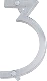 Atlas Homewares ZN3-BRN 4.5-Inch Avalon House Number-3, Brushed Nickel
