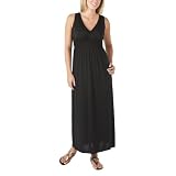 Mossimo® Black: Women's Smocked V-Neck Maxi Dress - Black