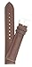 Mens Genuine Italian Leather Watchband Chronograph Style Brown 19mm Watch Band - by JP Leatherworks