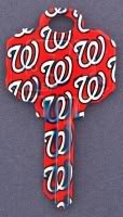 Washington Nationals Schlage SC1 House Key