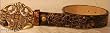 Leatherock Dark Brown Snakeskin Pattern Belt
