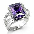 Jewelry - Amethyst CZ Ring