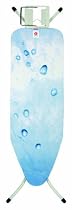 Brabantia Ironing Board with Steam Iron Rest, Size B, 124 x 38cm, 22mm Ivory Frame, Ice Water Cover