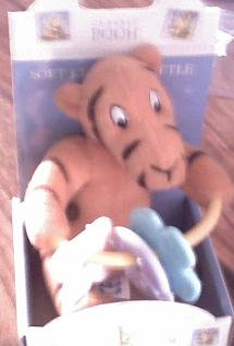 Childrens Toyshop   : Winnie the Pooh Soft Clacker Rattle