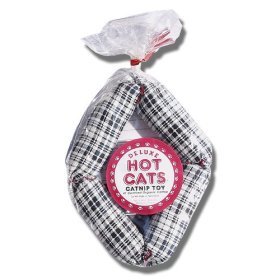 Deluxe Hot Cats Catnip Toy Certified Organic Catnip 16 Variety Sausage Design