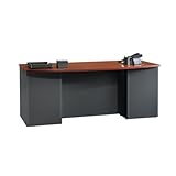 Black & Cherry 72 Executive Desk"