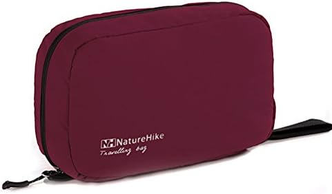 Sportfit Naturehike Portable Waterproof Travel Toiletry Bag Cosmetics Bag Outdoor Toiletry Wash Bag Ultralight Storage Bag (Claret)