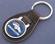 Denver Broncos Leather Key Chain