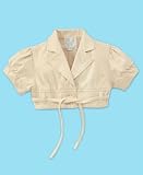 Guess - GUESS? Little Girl Cropped Puffy-Sleeve Jacket