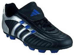 Adidas Boys Provider TRX HG Black/Silver/Blue Cleats shoe Sz: 5.5
