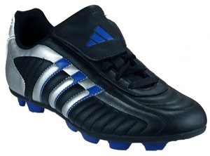 External hard drive:Adidas Boys Provider TRX HG Black/Silver/Blue Cleats shoe Sz: 5.5