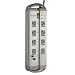 Belkin PureAV F9A833fc08 8-Outlet Isolator Home Theater Surge Protector (Gray/Silver)