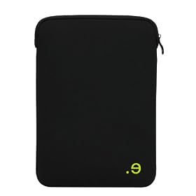 Be.ez - La robe - Sac pour Macbook Air - Noir / Vert