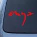 Search : ENYA - Vinyl Car Decal Sticker #A1598 | Vinyl Color: Red