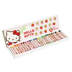Childrens Toyshop  Toys : Hello Kitty Pastel Crayons (25pcs)