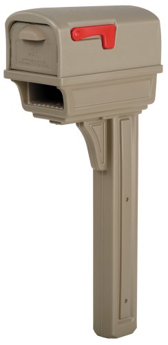Solar GC1M Group Mailbox and Post Combo Plastic Gentry