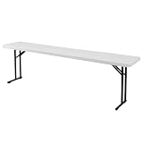 NATIONAL PUBLIC SEATING Lightweight Folding Seminar Tables (Table Only) - Gray