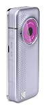 Kodak PlayFull Ze1 Camcorder (3,8 cm Display, SD Kartenslot, 4-fach digital Zoom) lila/silber