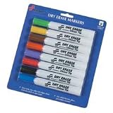 Dry-eraser Markers, Chisel Tip, Low-odor, 8/PK, Assorted (NSN1863605)
