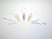 Whitmor 6211-982-5 Fashion Color Collection Hanging Super Hold Clips, Set of 5