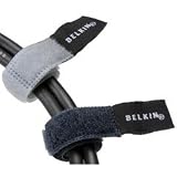 Belkin Hook and Loop 8 Cable Ties Blue/Gray 6 Pack