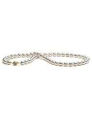 18-inch, 8.0-8.5 mm, White Hanadama Akoya Pearl Necklace