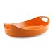 Rachael Ray Bubble & Brown Stoneware 3-Quart Oval Baker, Orange