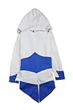 Cosplay Costume Hoodie/Jacket/Coat-10 Opitions for the fans,White with Blue,Men X-Large