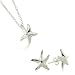 TrendToGo Tiffany Inspired Elsa Peretti Starfish Sterling Silver Earrings Pendant Set