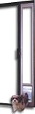 Ideal Fast Fit Patio Panel Pet Door Super Large 8 Rise - Fits patio doors 93 1/2 x 96 - Bronze