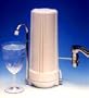 CuZn Countertop Water Filter, White Refillable, with Swivel Spout