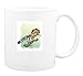 Mug with fan, hoopoe, bird