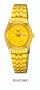 Seiko SUAD28 Ladies Seiko 5 Automatic Gold Tone Stainless Steel Gold Dial Watch