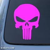THE PUNISHER - Marvel Comics - Car, Truck, Notebook, Vinyl Decal Sticker #1042 | Vinyl Color: Pink