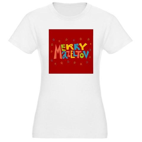 Merry Mazel Tov Funny Jr. Jersey TShirt by CafePress = Nerdy TShirt 31qf d8CkAL Merry Mazel Tov Funny Jr. Jersey TShirt by CafePress = Nerdy TShirt