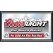 Coors Light Wood Framed Mirror BIG 15 x 26 inches