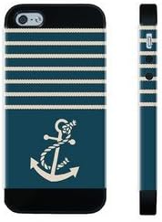 Houseofcases Nautical Ropes And Anchor iPhone 5/5S Case - Hybrid Plastic And Durable Silicon iPhone 5/5S Case