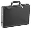 Mancini Black Leather Briefcase Attache Case 3