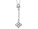 Diamond Drop Pendant 1/4 Carat (ctw) in 14K White Gold with Chain