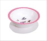 Suction Bowl Baby Cie Princess Pink Polka Dot Melamine Melamine Dinnerware