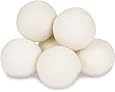 Smart Sheep 6-Pack XL Premium 100% Wool Dryer Balls, Reusable Natural Fabric Softener